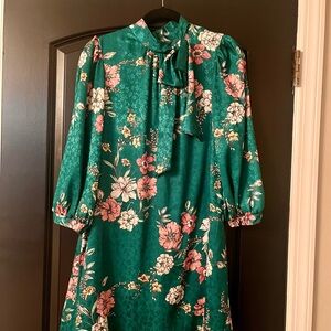 Floral Green Dress